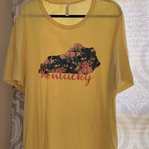 Yellow Kentucky print T-shirt